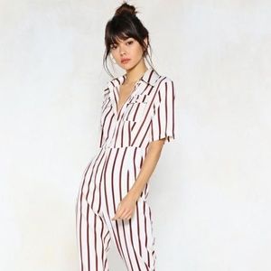 Brand New Striped Jumpsuit